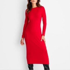 a new day Red Long Sleeve Dress